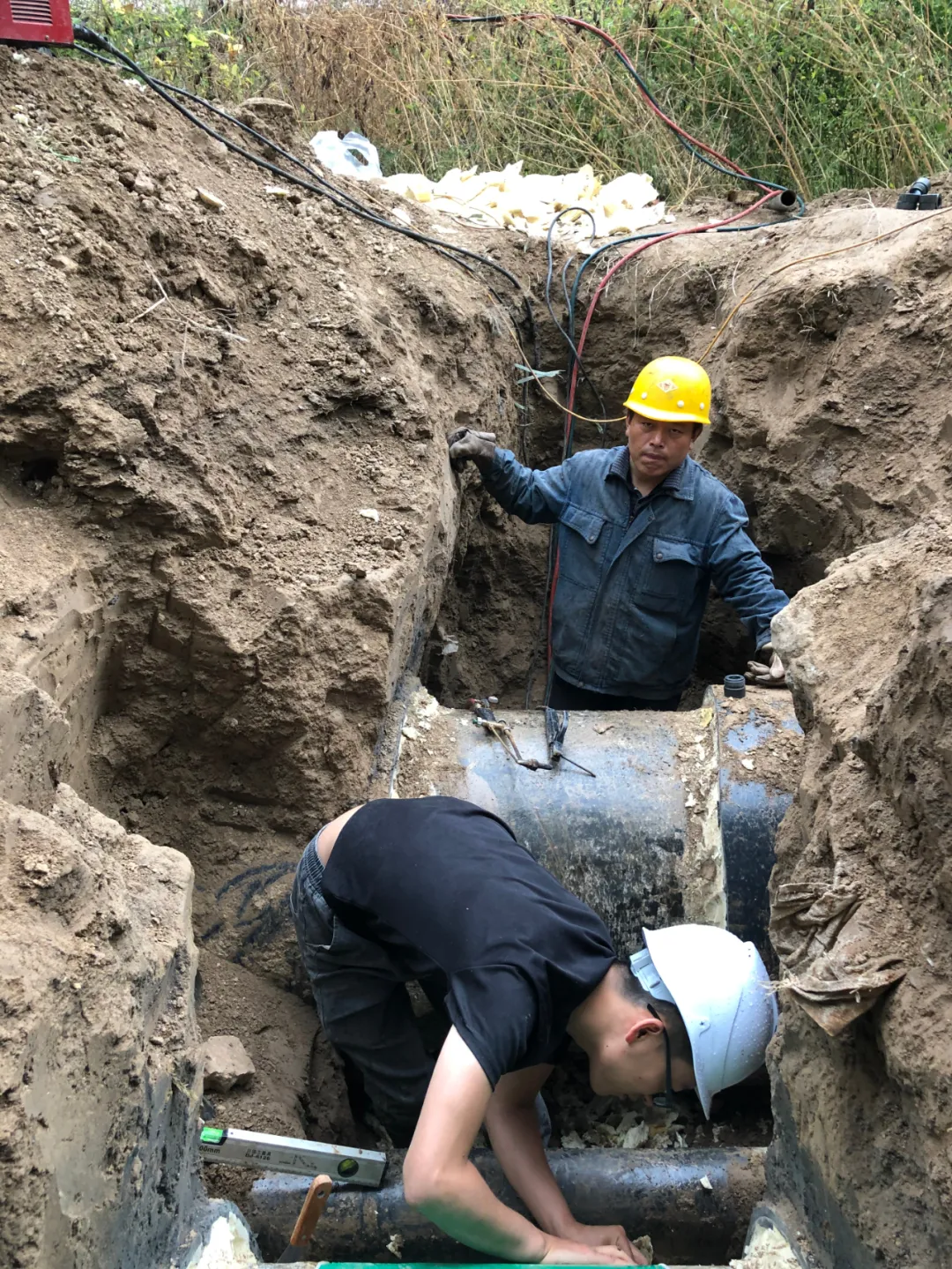 【双节奋战举行时（二）】同心协力挑重担  施工一线加速干！(图4)