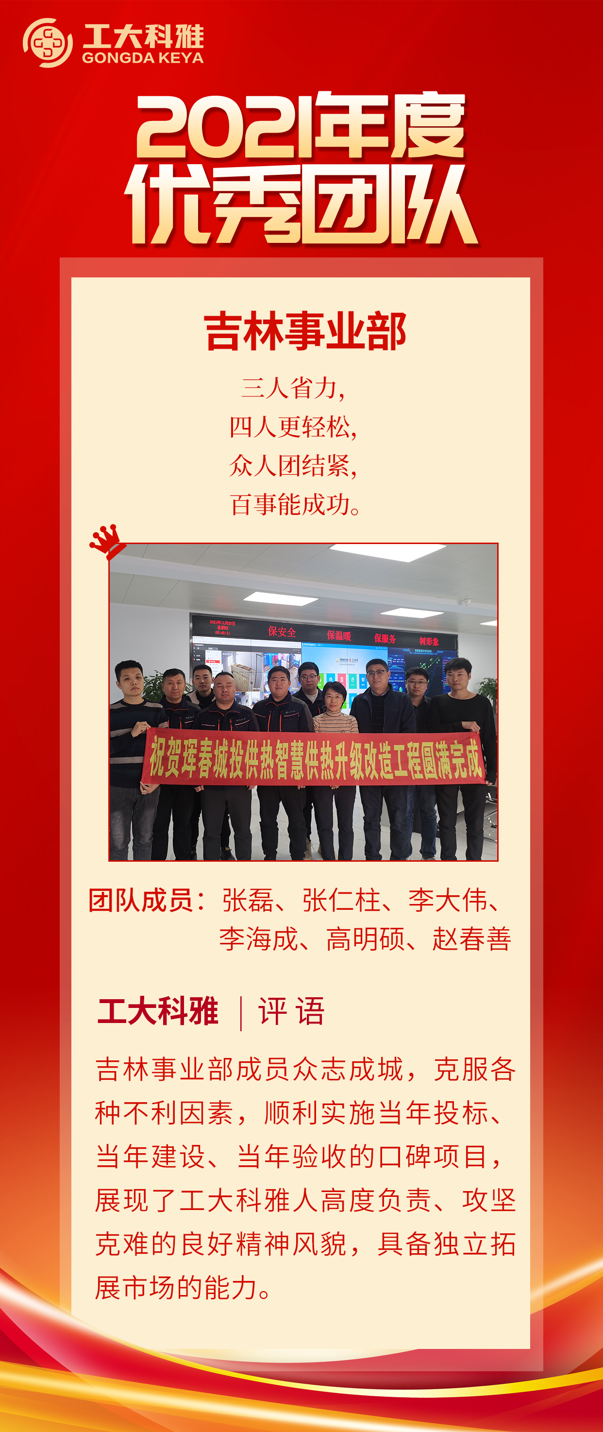 闪闪发光的你们丨快来pick2021年度优异团队(图3)